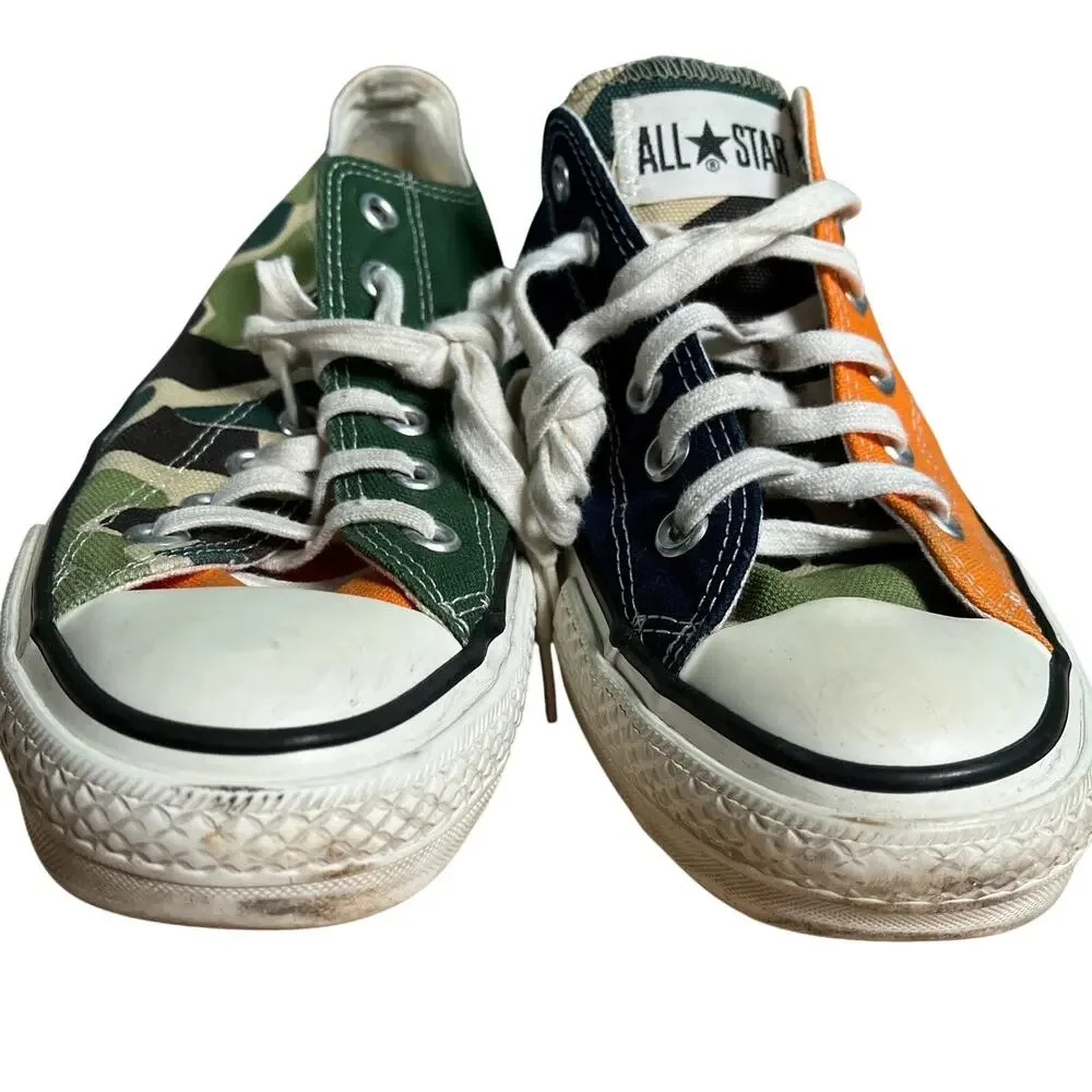 2018 Billys x Converse Sneakers Made in‎ Japan Multicolor Camo Patchwork 7/12